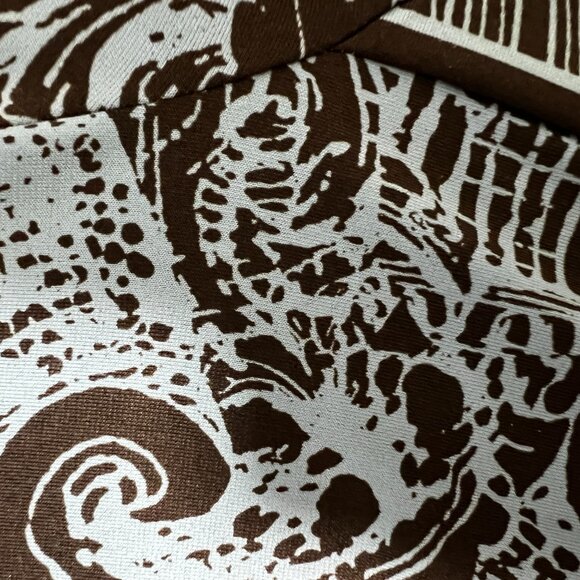 BDBG Brown/Blue Paisley V-neck Midi Dress Size M - Picture 4 of 6